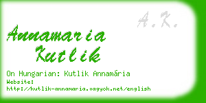 annamaria kutlik business card